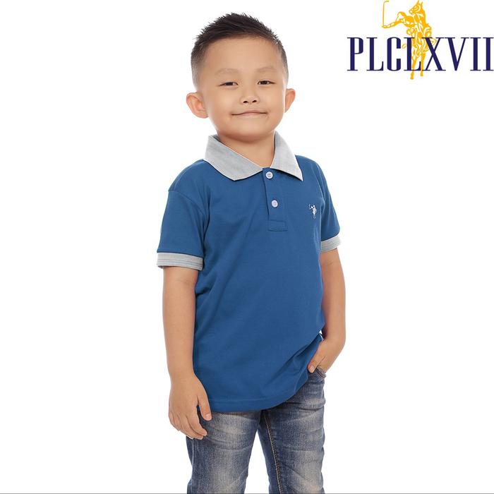 PLCLXVII - POLO SHIRT ANAK - KERAH WARNA LOGO KECIL 7005