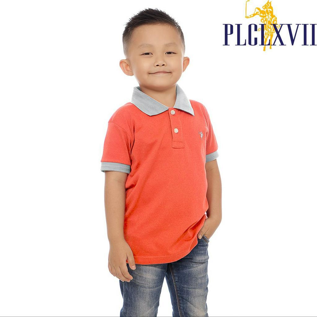 PLCLXVII - POLO SHIRT ANAK - KERAH WARNA LOGO KECIL 7005
