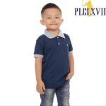 PLCLXVII - POLO SHIRT ANAK - KERAH WARNA LOGO KECIL 7005