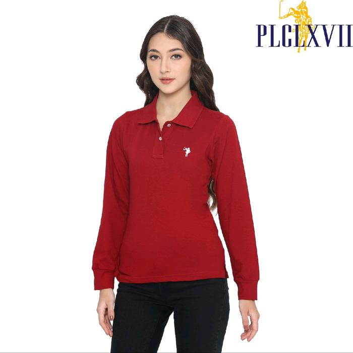 PLCLXVII - Polo Shirt Wanita - Polo Shirt Lengan Panjang 5005