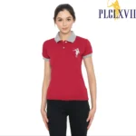 PLCLXVII - Polo Shirt Wanita - Kerah Warna Logo Besar 5011