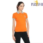 PLCLXVII - Polo Shirt Wanita - Kerah Warna Logo Besar 5011