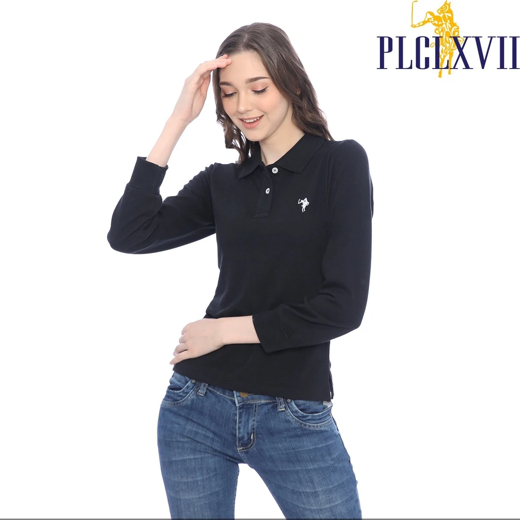 PLCLXVII - Polo Shirt Wanita - Polo Shirt Lengan Panjang 5005