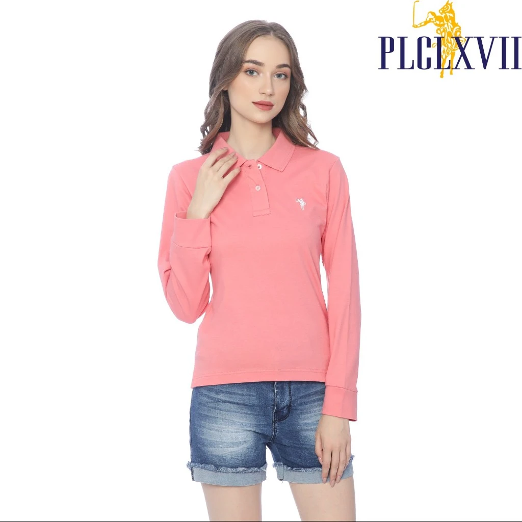 PLCLXVII - Polo Shirt Wanita - Polo Shirt Lengan Panjang 5005
