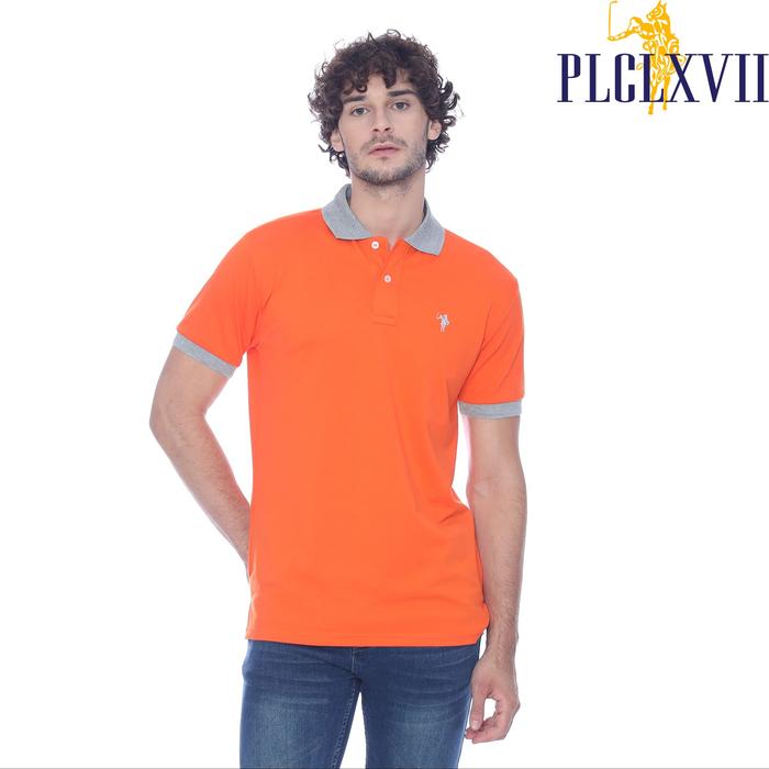 PLCLXVII - Polo Shirt Pria - Logo Kecil Kerah Warna 1010