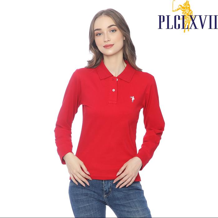 PLCLXVII - Polo Shirt Wanita - Polo Shirt Lengan Panjang 5005
