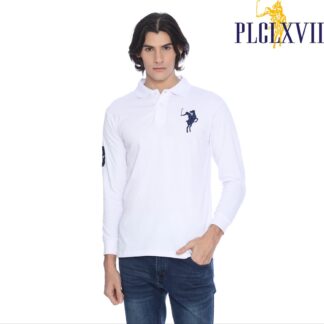 PLCLXVII - Polo Shirt - Lengan Panjang Logo Besar 1006 Fit Pria