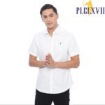 PLCLXVII - Kemeja Pria - Linen Lengan Pendek 1603 - HITAM