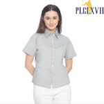 PLCLXVII - Kemeja Wanita - Polos Lengan Pendek 5301