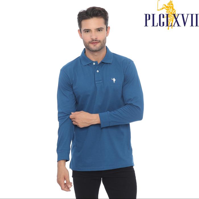 PLCLXVII - Polo Shirt - Lengan Panjang Logo Kecil 1005 Fit Pria