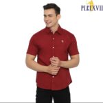 PLCLXVII - KEMEJA PRIA - LOGO KECIL LENGAN PENDEK 1601