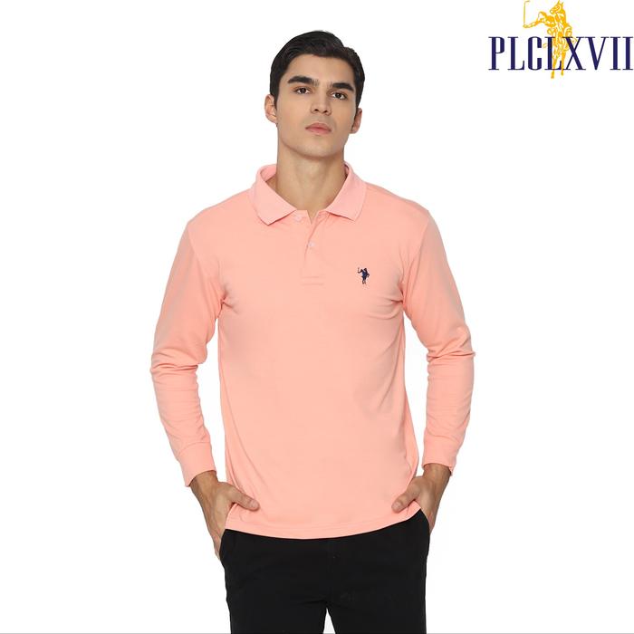 PLCLXVII - Polo Shirt - Lengan Panjang Logo Kecil 1005 Fit Pria