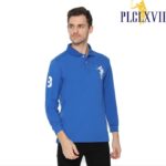 PLCLXVII - Polo Shirt - Lengan Panjang Logo Besar 1006 Fit Pria