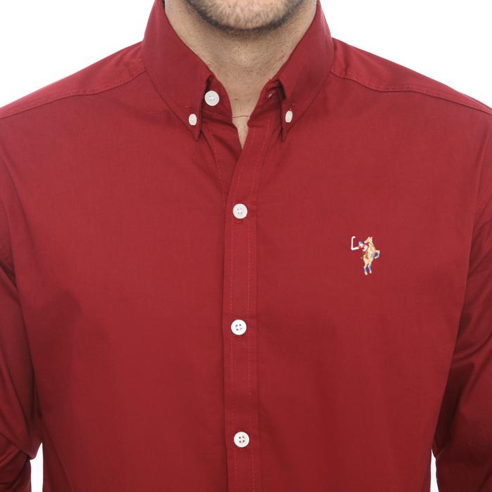 PLCLXVII - Kemeja Pria - Logo Kecil Lengan Panjang 1701 Fit