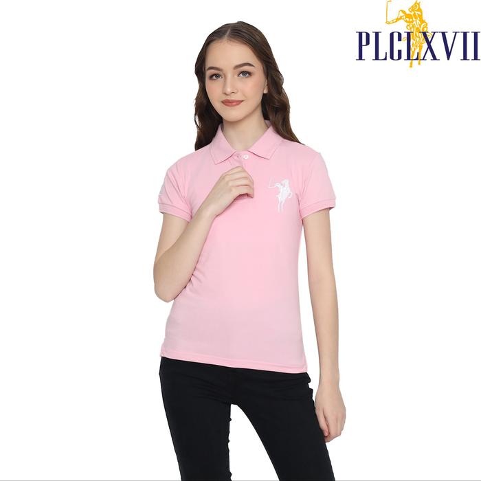 PLCLXVII - POLO SHIRT WANITA - LOGO KUDA BESAR 5002 Kaos Polos