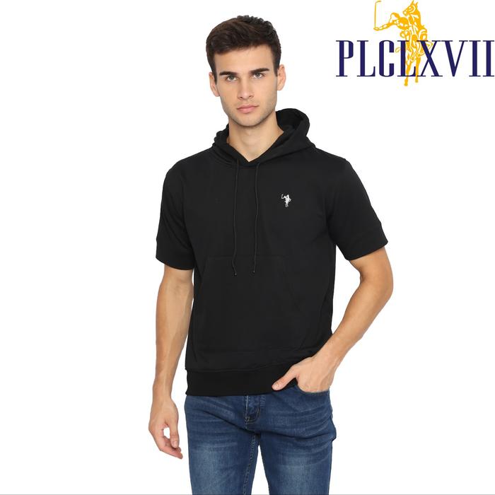 PLCLXVII - Hoodie Pria - Hoodie Lengan Pendek Logo Kecil 1505