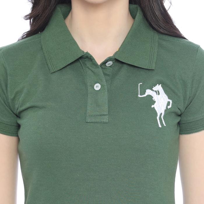 PLCLXVII - POLO SHIRT WANITA - LOGO KUDA BESAR 5002 Kaos Polos