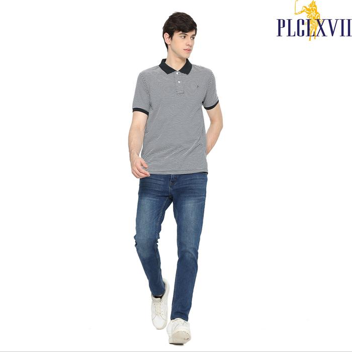 PLCLXVII - Polo Shirt Pria - Salur Logo Kecil 1009