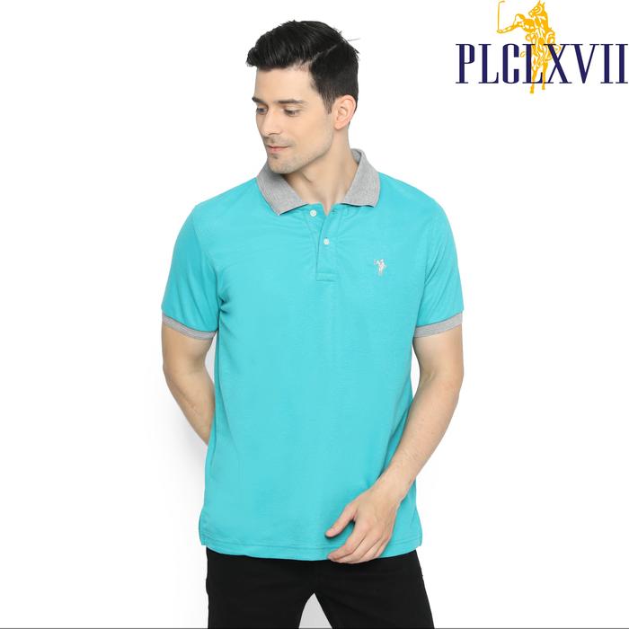 PLCLXVII - Polo Shirt Pria - Polo Shirt Kerah Warna 1301 Fit Logo