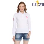 PLCLXVII - Polo Shirt Wanita - Polo Shirt Lengan Panjang Logo Besar 5006 Kaos Polos