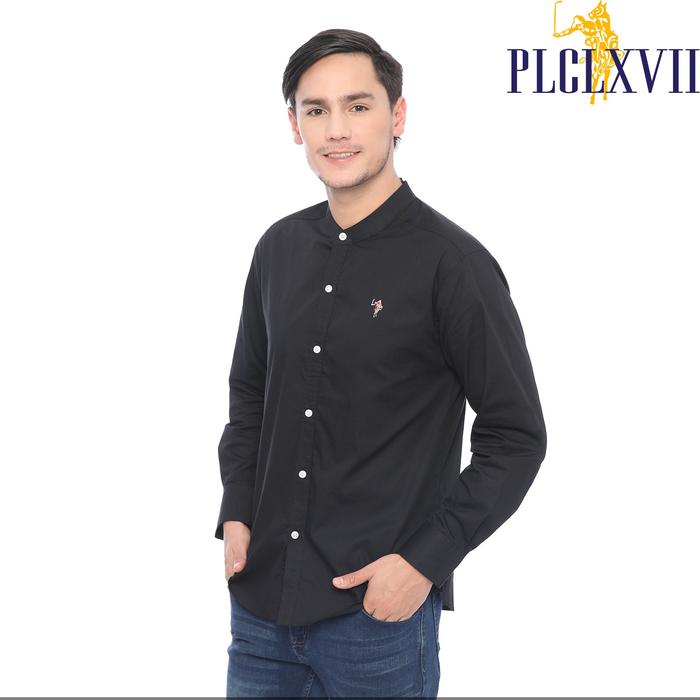 PLCLXVII - Kemeja Pria - Kerah Shanghai Lengan Panjang 1702