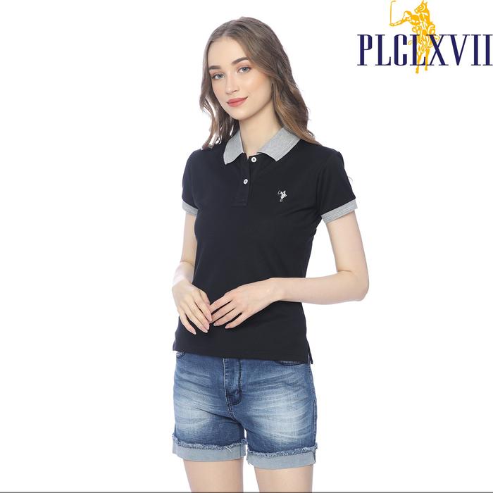 PLCLXVII - Polo Shirt Wanita - Kerah Warna 5101 Kaos Polos