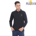 PLCLXVII - Polo Shirt - Lengan Panjang Logo Kecil 1005 Fit Pria