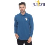 PLCLXVII - Polo Shirt - Lengan Panjang Logo Besar 1006 Fit Pria