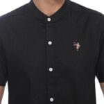 PLCLXVII - Kemeja Pria - Linen Kerah Shanghai Lengan Pendek 1604