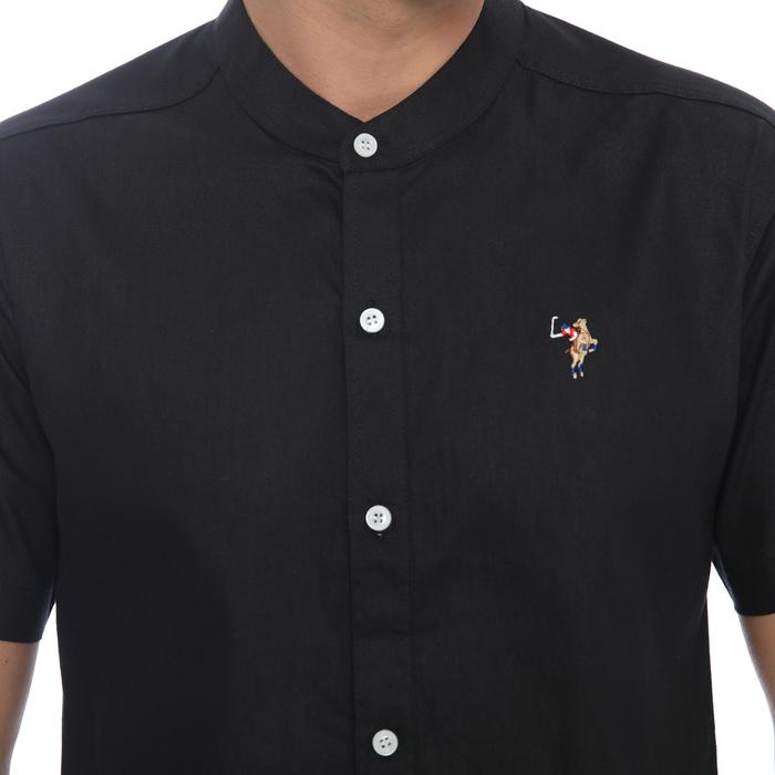 PLCLXVII - Kemeja Pria - Linen Kerah Shanghai Lengan Pendek 1604