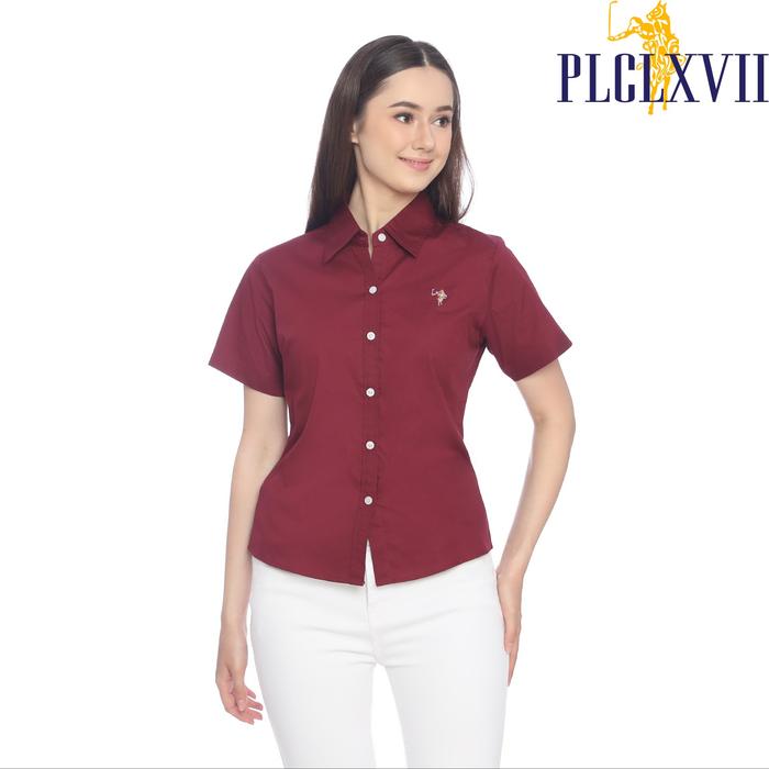 PLCLXVII - Kemeja Wanita - Polos Lengan Pendek 5301
