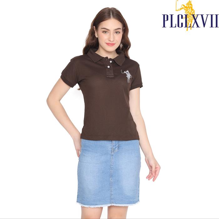 PLCLXVII - Polo Shirt Wanita - Logo Besar 5104