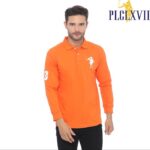 PLCLXVII - Polo Shirt - Lengan Panjang Logo Besar 1006 Fit Pria