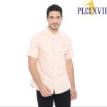 PLCLXVII - Kemeja Pria - Linen Kerah Shanghai Lengan Pendek 1604