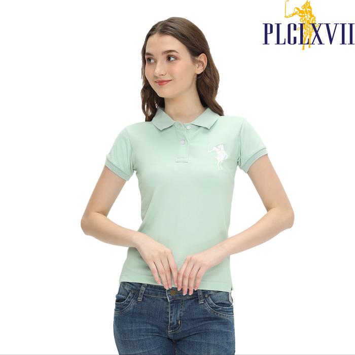 PLCLXVII - POLO SHIRT WANITA - LOGO KUDA BESAR 5002 Kaos Polos