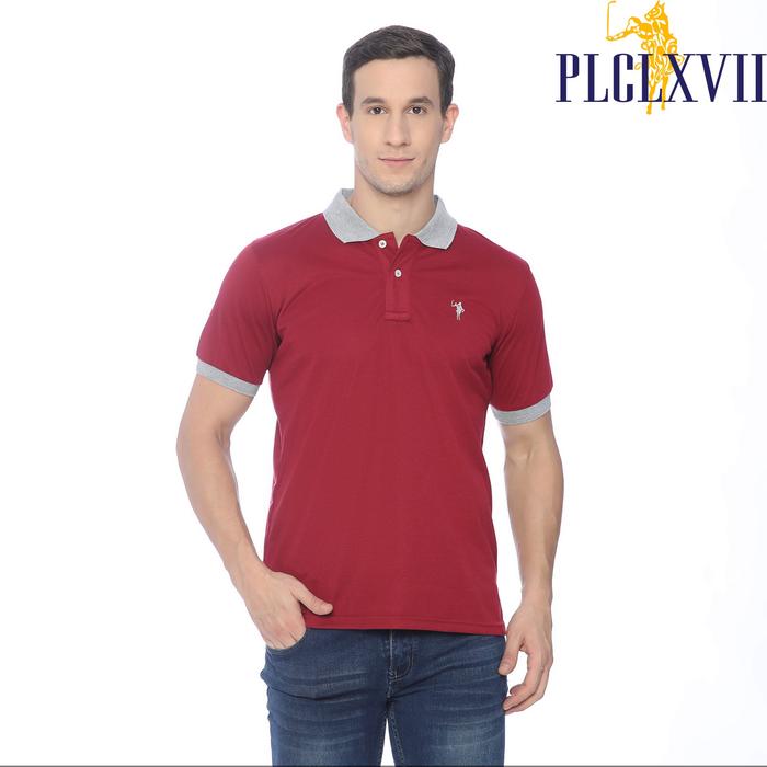 PLCLXVII - Polo Shirt Pria - Polo Shirt Kerah Warna 1301 Fit Logo