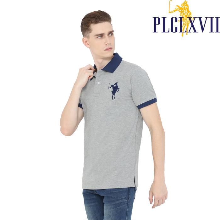 PLCLXVII - Polo Shirt Pria - Logo Besar Kerah Warna 1013