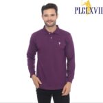 PLCLXVII - Polo Shirt - Lengan Panjang Logo Kecil 1005 Fit Pria