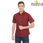 PLCLXVII - Kemeja Pria - Linen Lengan Pendek 1603 - HITAM
