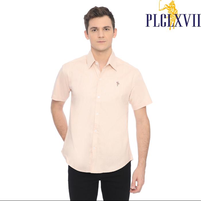 PLCLXVII - Kemeja Pria - Linen Lengan Pendek 1603 - HITAM