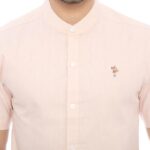 PLCLXVII - Kemeja Pria - Linen Kerah Shanghai Lengan Pendek 1604