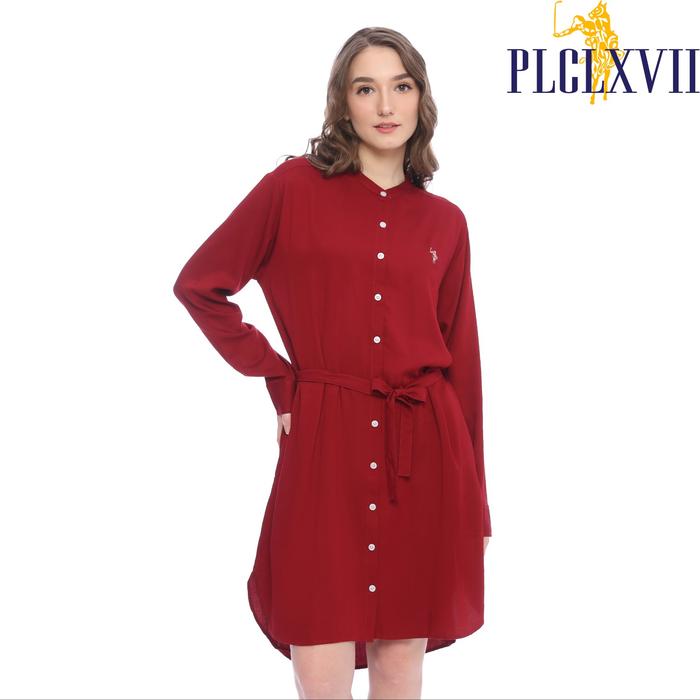 PLCLXVII - Kemeja Wanita - Kemeja Dress Rayon Kerah Shanghai 5205