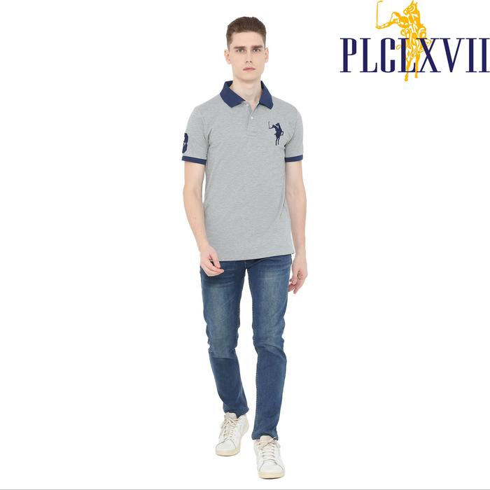 PLCLXVII - Polo Shirt Pria - Logo Besar Kerah Warna 1013