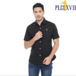 PLCLXVII - KEMEJA PRIA - LOGO KECIL LENGAN PENDEK 1601