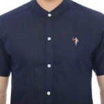 PLCLXVII - Kemeja Pria - Linen Kerah Shanghai Lengan Pendek 1604