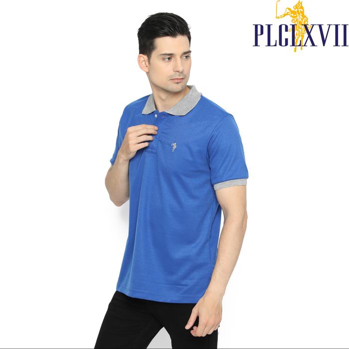 PLCLXVII - Polo Shirt Pria - Polo Shirt Kerah Warna 1301 Fit Logo