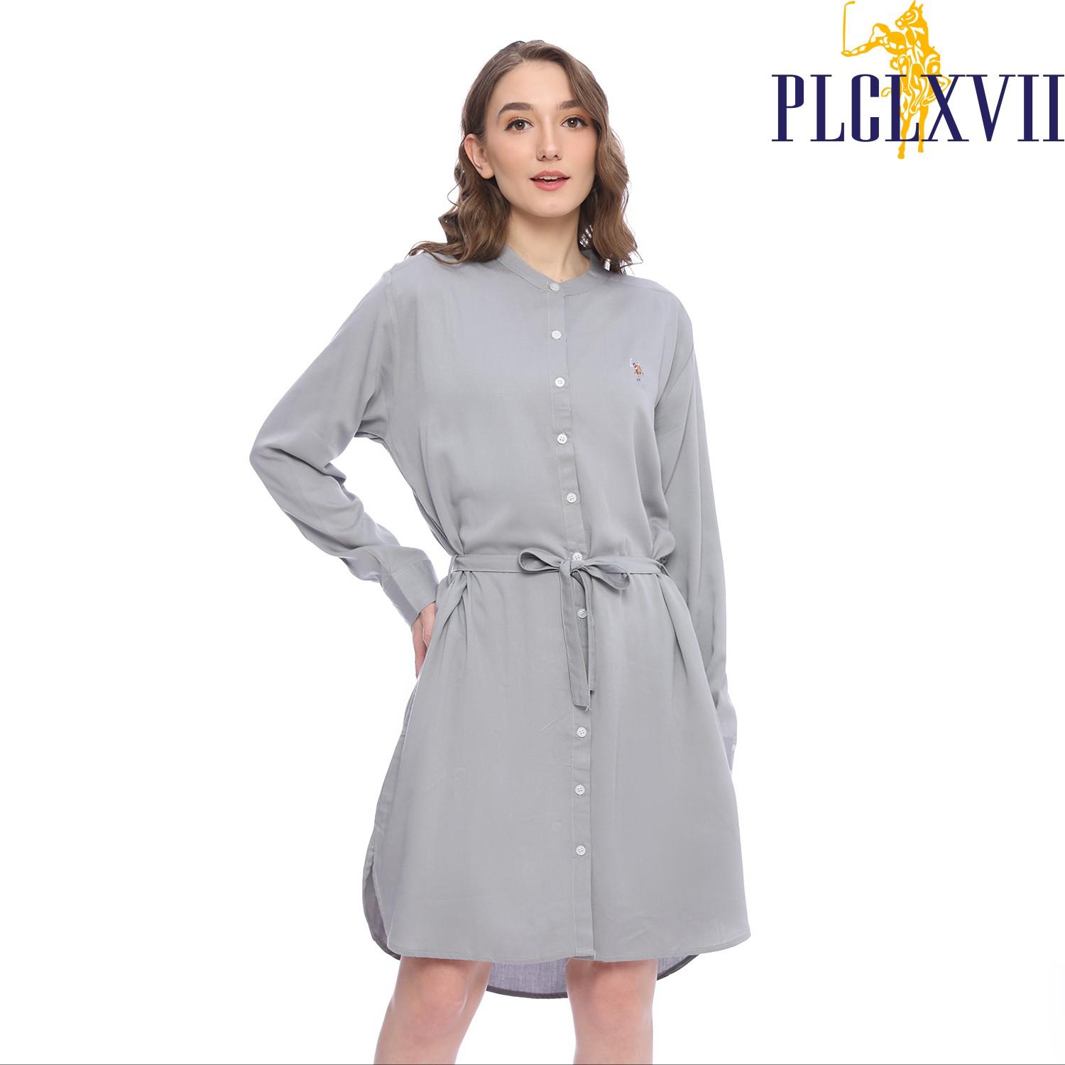 PLCLXVII - Kemeja Wanita - Kemeja Dress Rayon Kerah Shanghai 5205