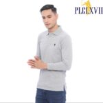 PLCLXVII - Polo Shirt - Lengan Panjang Logo Kecil 1005 Fit Pria
