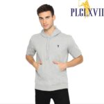 PLCLXVII - Hoodie Pria - Hoodie Lengan Pendek Logo Kecil 1505