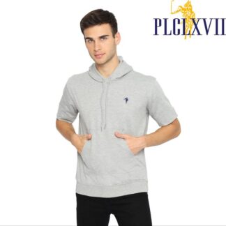 PLCLXVII - Hoodie Pria - Hoodie Lengan Pendek Logo Kecil 1505